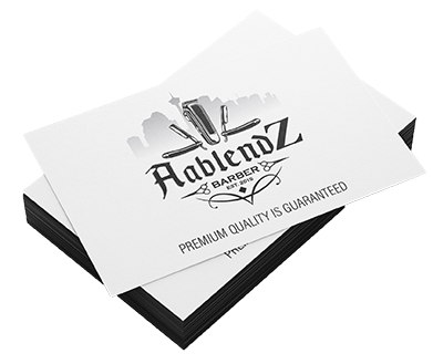 barber business card