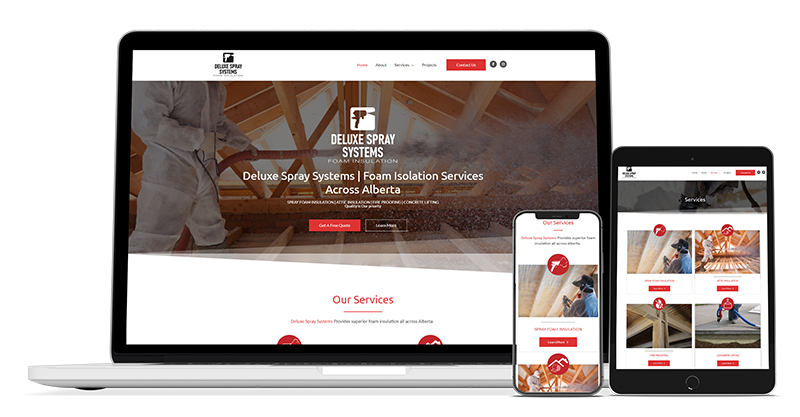 canadian web design insulation website